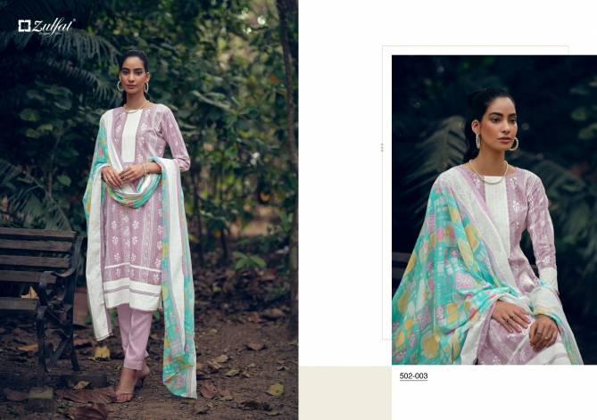 Mashq By Zulfat 001-010 Printed Cotton Dress Material Catalog